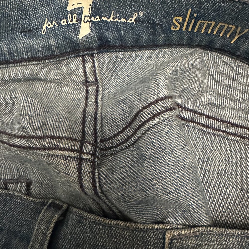 Seven For All Mankind Slimmy Denim Size 33 - Picture 6 of 7